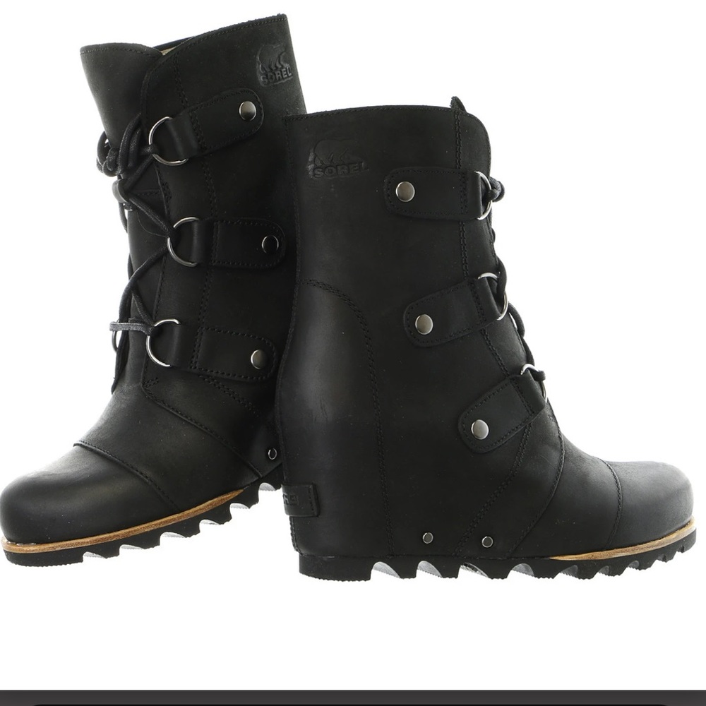Sorel Joan of Arctic Wedge Boot Black Women’s 6.5